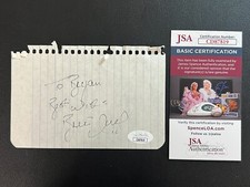 Brett Hull SIGNED Cut Paper w/ JSA COA NHL Hockey Hall of Famer! *personalized*