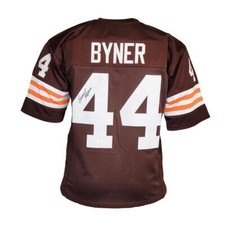 Earnest Byner Signiertes Cleveland Pro Brown Football Trikot (JSA)