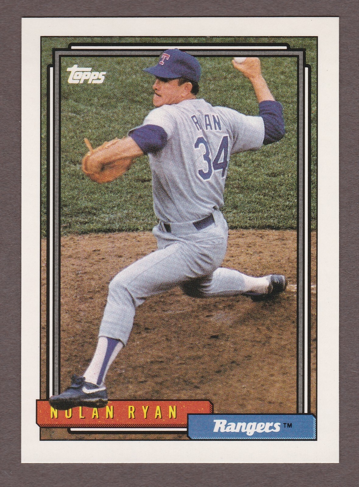 1992 Topps NOLAN RYAN 1 Rangers NM Beauty