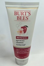 LOT OF 2 BURT'S BEES RENEWAL REFINING CLEANSER 6OZ EACH NEW SEALED