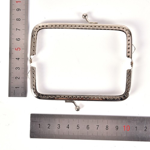 1pc Retro Alloy Metal Flower Purse Bag DIY Craft Frame Kiss Clasp Lock Silver!AU - Picture 11 of 15