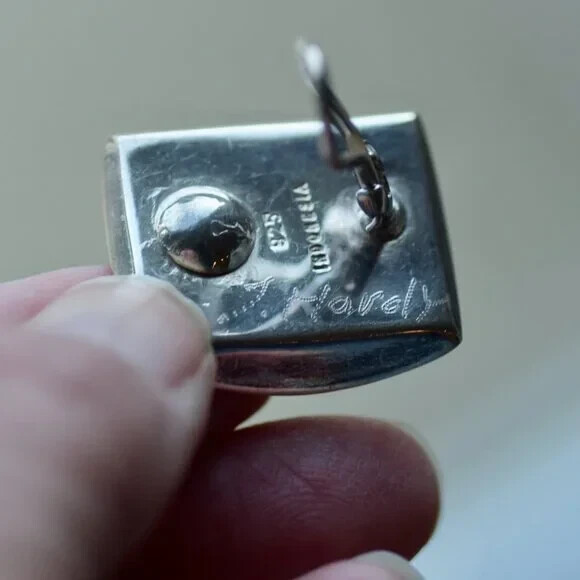 John Hardy Sterling Silver Rectangular Open Work … - image 2