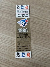 Kelly Gruber Fog Assisted Inside The Park Home Run Game Ticket 06/12/1986 7 Inn