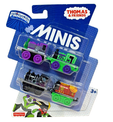 Thomas and Friends DC Super Friends Minis Riddler, Cat Woman, Robin, Beast Boy
