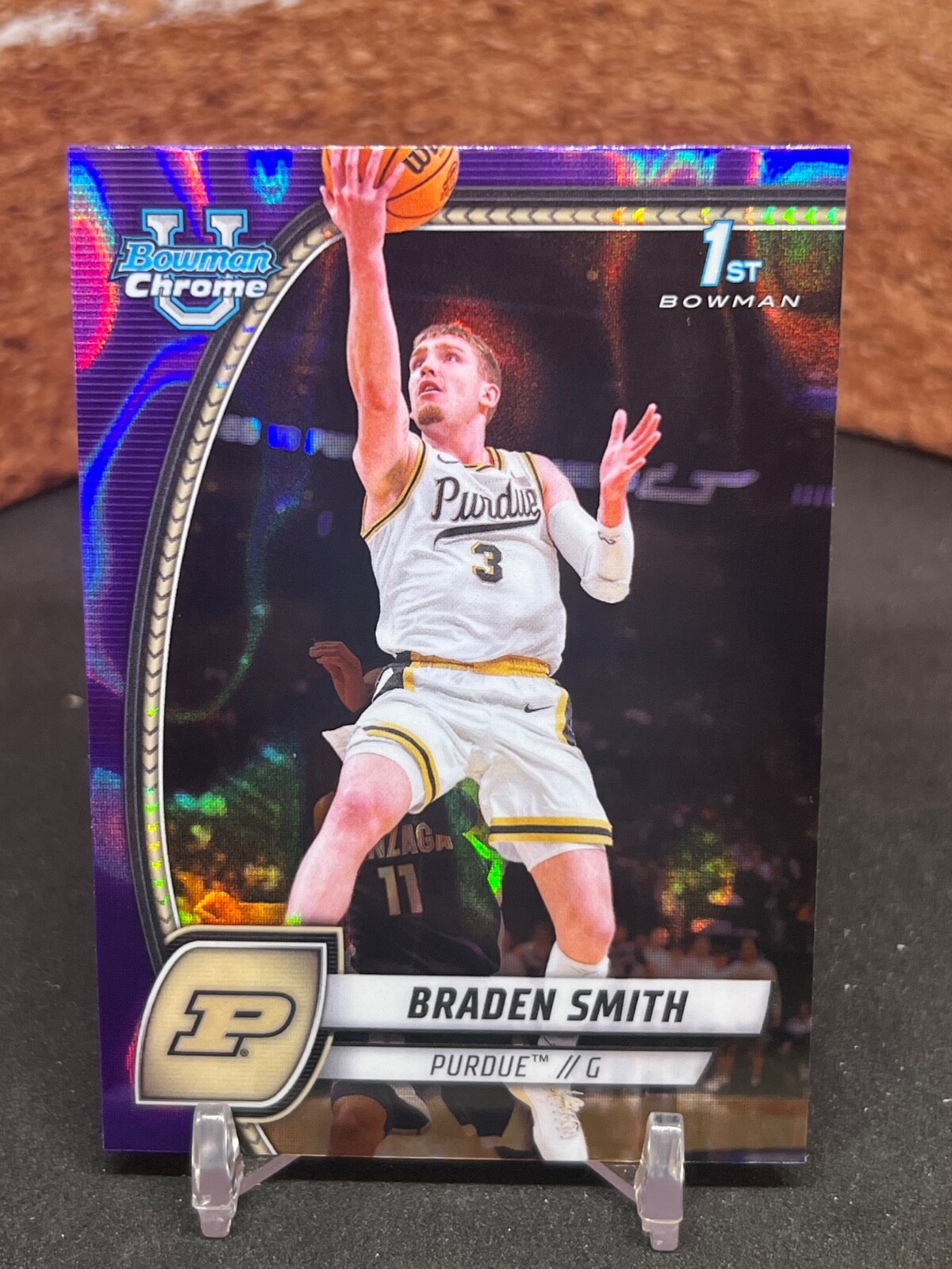 2024-25 Bowman Chrome U Braden Smith Purple Lava #12