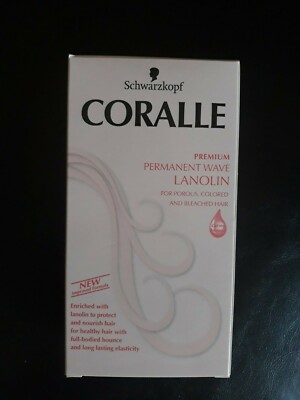 Schwarzkopf Coralle Perm Wave Lanolin Curl Cream Porous Colored