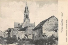 Old postcard 51 Villers Franqueux Church