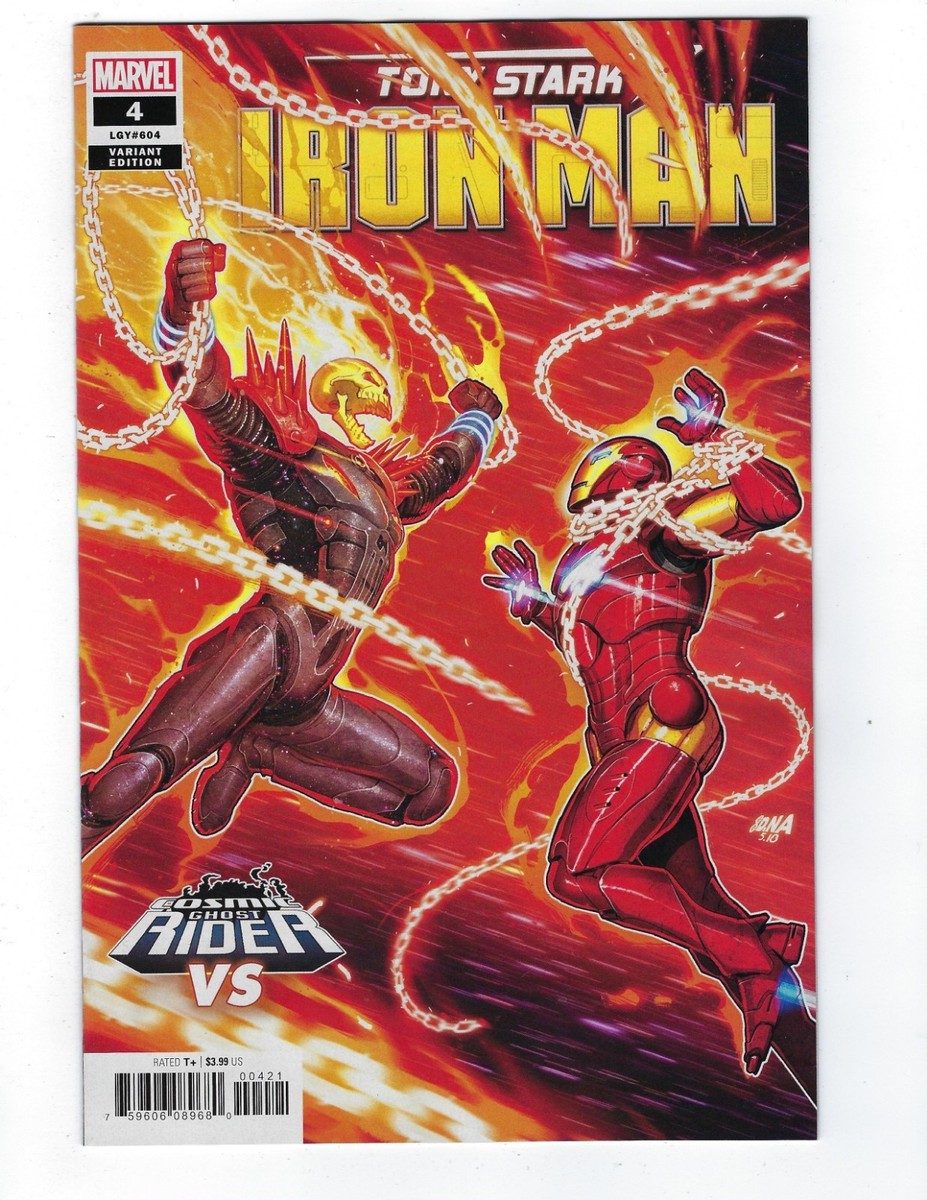 Tony Stark Iron Man # 4 Cosmic Ghost Rider Variant NM Marvel | eBay