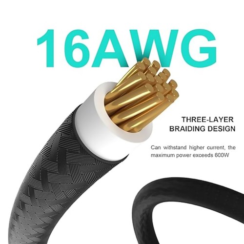 12VHPWR 12+4Pin Male to 3x8Pin Female Power Extension Cable For RTX 3090Ti 4080 - Picture 4 of 13