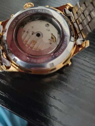 ⭐️RARE Automatic Louis Bolle A-5002-1551 Rose Gold Men's Watch - Picture 4 of 4