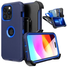 For iPhone 15 14 Pro Max 13 12 11 XR Shockproof Heavy Duty Case Cover/Belt Clip
