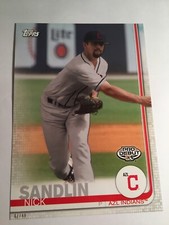 2019 Topps Pro Debut Jumbo 5x7 Nick Sandlin Indians 121 06/49