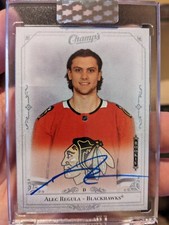 Alec Regula 2020-21 Upper Deck Clear Cut Champs Rookie Auto #C-RE Mint
