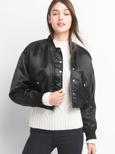 gap long bomber jacket