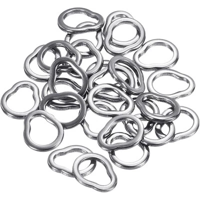 25/50 Dongle Rig Solid Ring Birnenförmig Hochfest Köder Meer Angelschnur Link - Bild 1 von 4