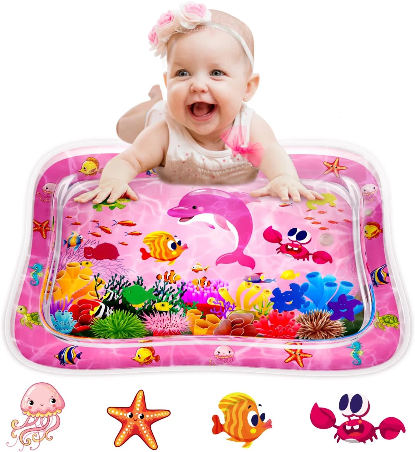 Baby Tummy Time Water Mat for Babies: Baby Toys Gifts for Newborn Infant 3 6 9 1
Opens in a new wind