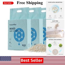 Eco-Friendly 18lbs Tofu Cat Litter - Dust-Free, Quick Clumping, Flushable