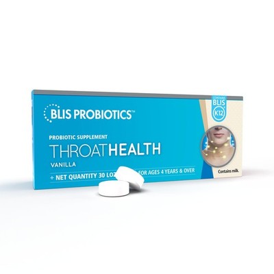 BLIS ThroatHealth Oral Probiotics K12 - Immune & Throat 1 Count (Pack of 30) 