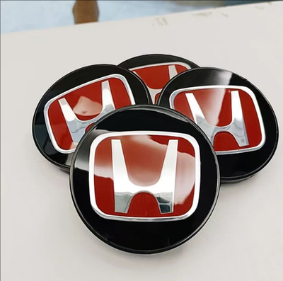 #ad 4PC JDM Red H Wheel Center Caps Hubs Cover Cap 69mm 2.72quot; For HONDA CIVIC Accord $14.90