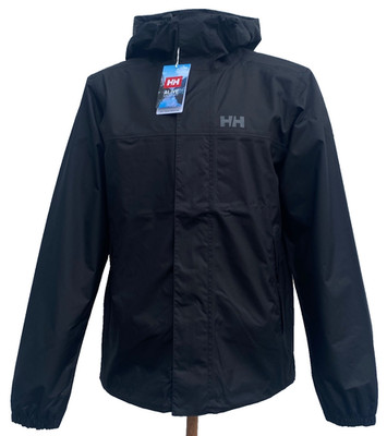 Men's Helly Hansen Vancouver Rain Jacket BLACK $130, Size: M