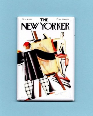 THE NEW YORKER MAGAZINE COVER *2X3 FRIDGE MAGNET* ART DECO 1926 ARTIST PAINTING