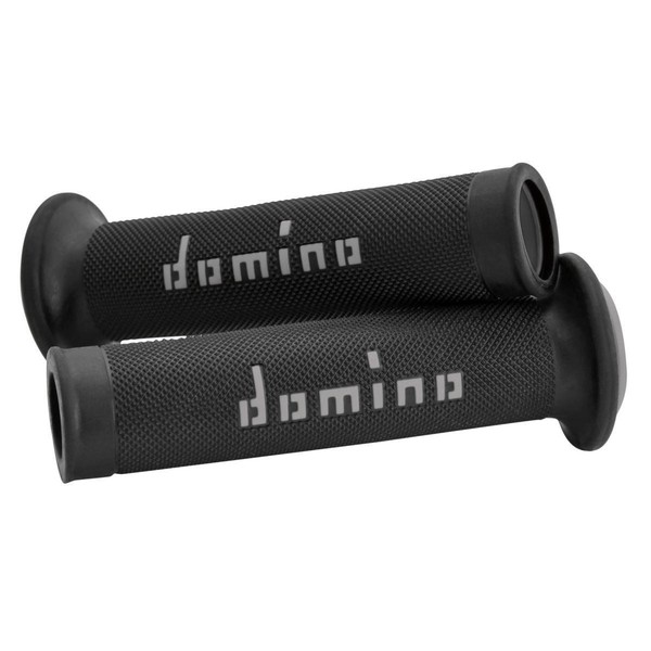 Griffgummi Domino Motorrad On Road A010 Schwarz-Grau Offenes Ende 120-125Mm (Paa-image