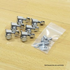 Fender USA Stratocaster Telecaster Locking F Tuners 2L 4S Custom Stagger Pegs