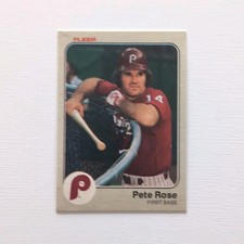 Fleer 1983 Pete Rose #171 Philadelphia Phillies Baseball Card Base Set MLB