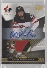 2018 Upper Deck Team Canada Juniors Premium Swatch /199 Blayre Turnbull Auto x1y