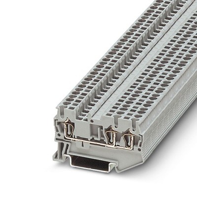 5pcs PHOENIX ST 2,5-TWIN 3031241 Feed-through Terminal   Gray New  Kd #yi