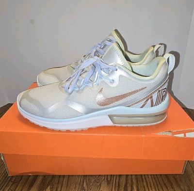 Nike Women Athletic Sneakers Shoes Air Max Fury Platinum Metallic Grey A5740-005