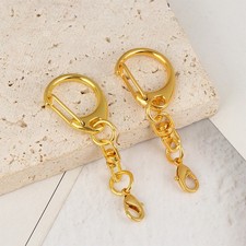 5/10/20Pcs D Shaped Lobster Clasp Connector For DIY Jewelry Keychain Accessories