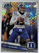 2023 Bowman U Chrome #6 Riley Leonard 1st X-Fractor RC - DUKE | ND | IND Colts