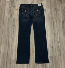 True Religion Billy Low Rise Bootcut Flap Jeans Dark Blue Women’s 30x31 USA Made