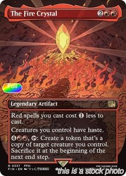 The Fire Crystal (Borderless) Foil #0337 MTG Final Fantasy Rare