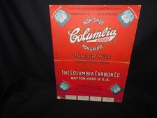 VINTAGE COLUMBIA CARBON CO. MINERAL WAX TYPING CARBON PAPER IN BOX.