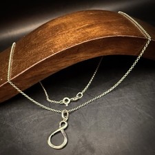 925 Sterling Silver Infinity Pendant Necklace, Elegant Minimal Design
