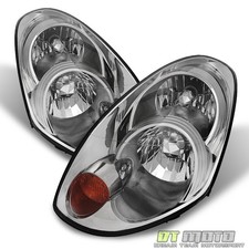 For 2005-2006 Infiniti G35 Sedan Hidxenon Chrome Headlight Headlamp Leftright
