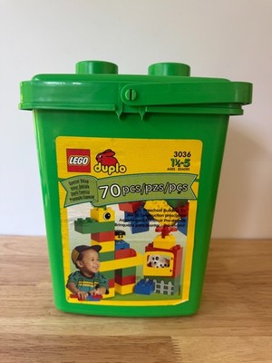 Vintage 1999 Lego Duplo Set 3036 Building Blocks Green Storage Case BRAND NEW