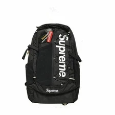 SUPREME 19ss Black Backpack Waterproof Box Logo Mountaineering Bags Travel