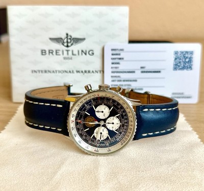 BREITLING NAVITIMER ''PATROUILLE DE FRANCE'' SÉRIE LIMITÉE REF.:A11021 PAPIERE/BOX