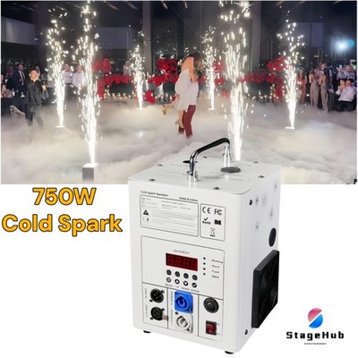 750W Cold Spark Machine Stage Effect DMX Fireworks Machine DJ Event Club Wedding