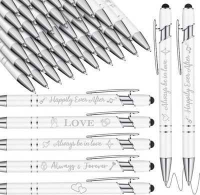 36 Pcs Wedding Pens Bulk Bridal Shower Pens Favors Bachelorette 6 Styles