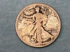 1917 US WALKING LIBERTY HALF DOLLAR COIN  90% SILVER .