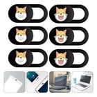  6 stücke Webcam Cover Slide Schöne Hundemuster Webkamera Abdeckung Blocker