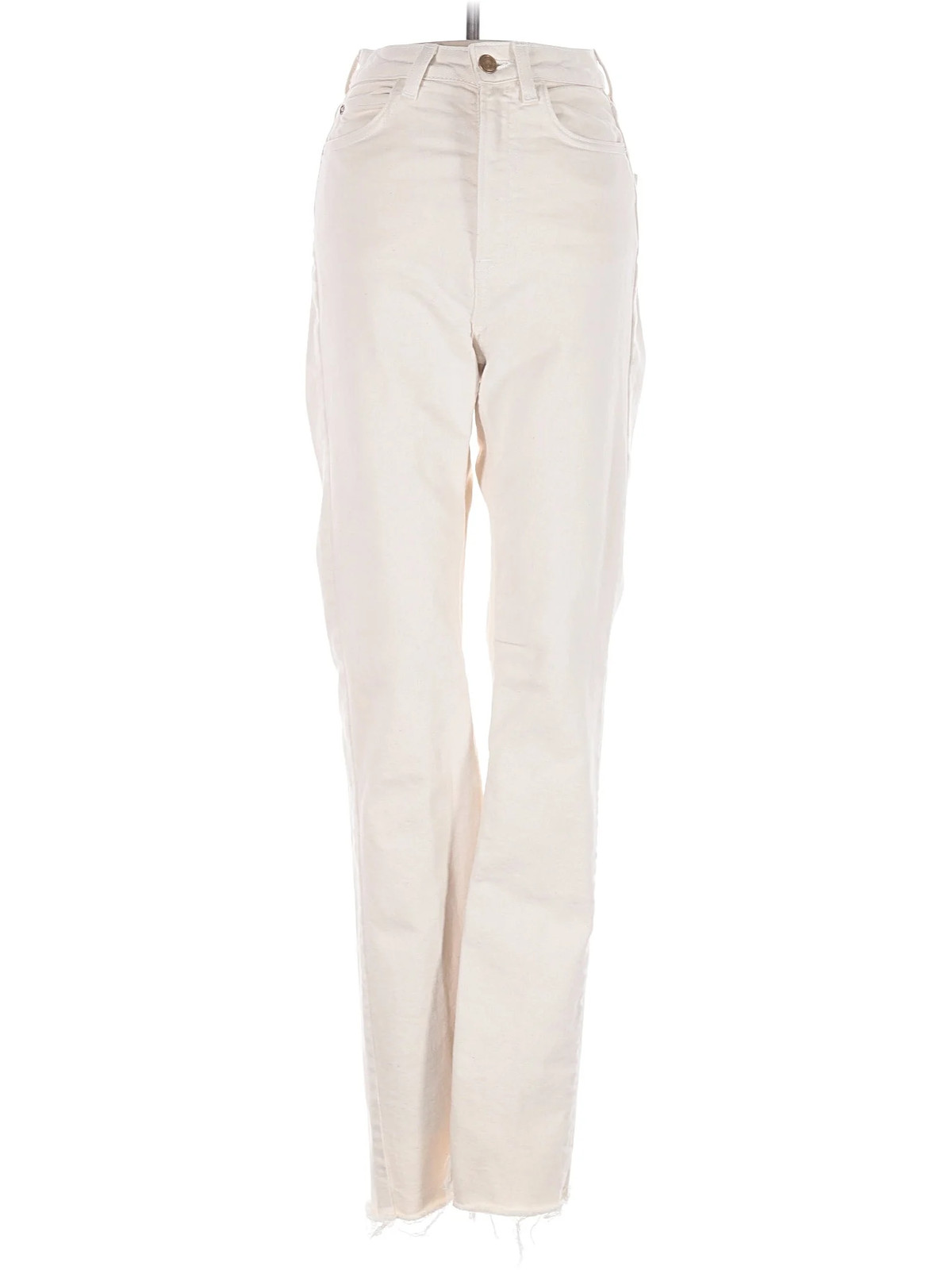 Zara Women Ivory Jeans 00