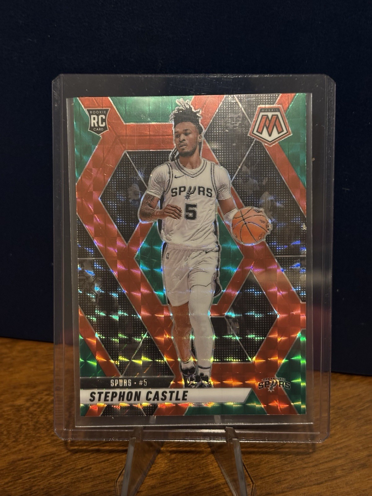2024-25 Mosaic STEPHON CASTLE Rookie Choice Red And Green Prizm SP #236 (RC)