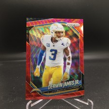 Derwin James Jr. 2025 Panini Prizm Red Wave 241 #/149 Los Angeles Chargers