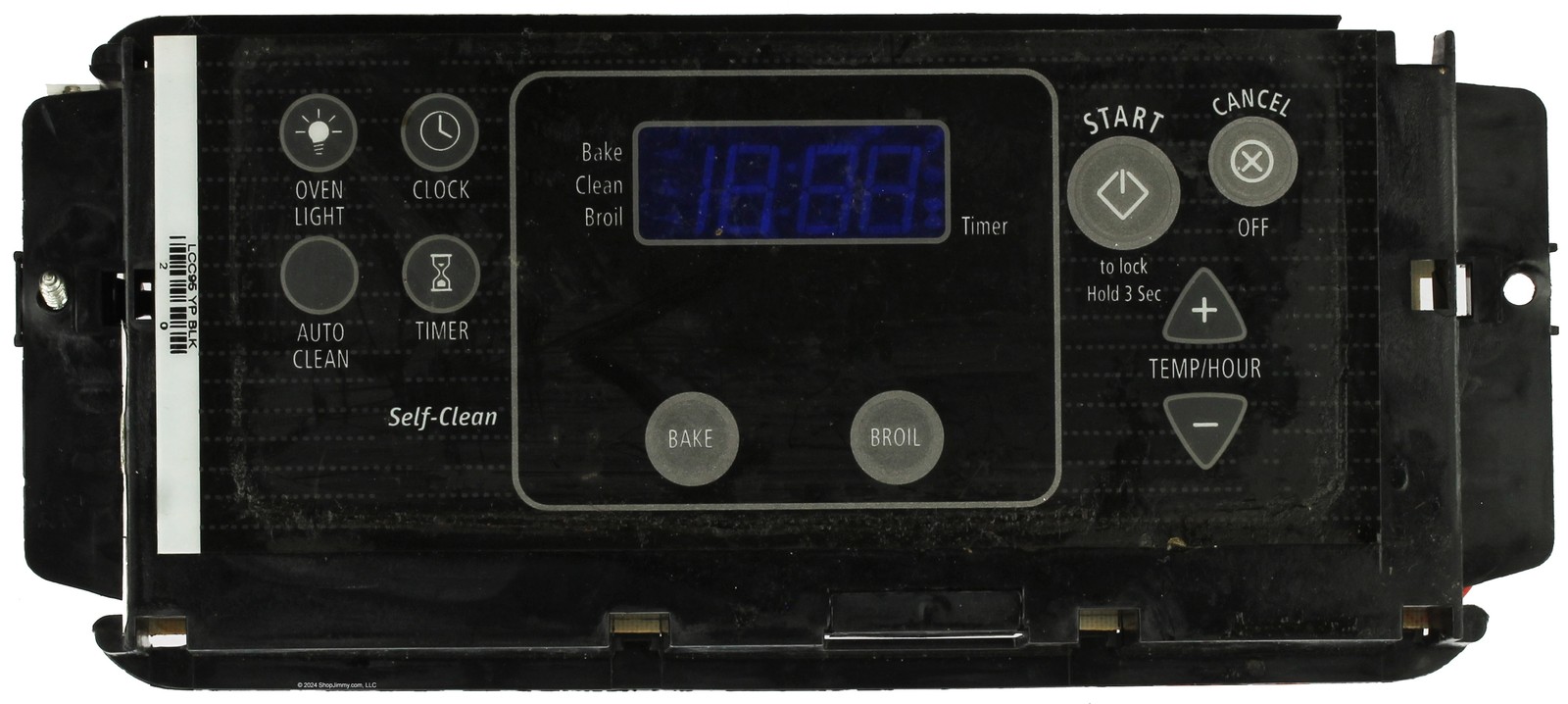 Whirlpool Range 9762203 Control Board W/ Black Overlay