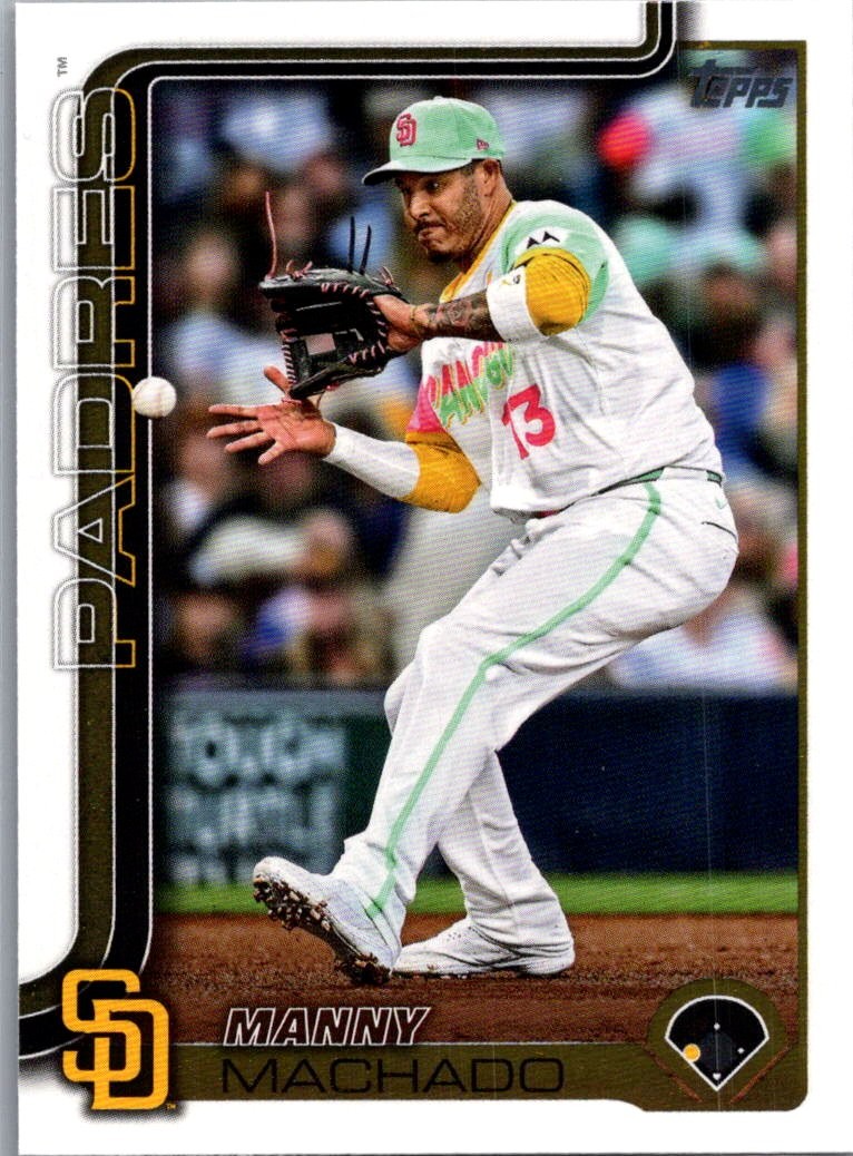 Manny Machado #215 Baseball Cards 2025 Topps trading card — raw and PSA graded price guide